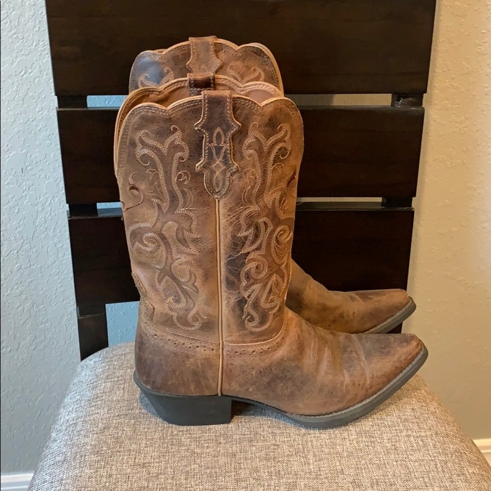 Women’s Leather Justin boots size 11